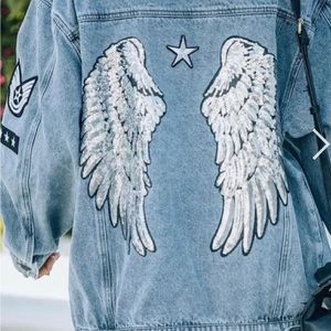 Oversized jean jacket size S/M